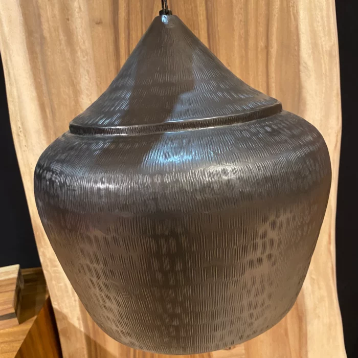 Lampe Sultan en cuivre martelé diamètre 45 cm