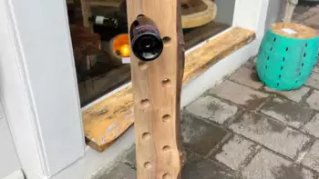 Porte-bouteilles en noyer massif – 14 emplacements – Mazawood