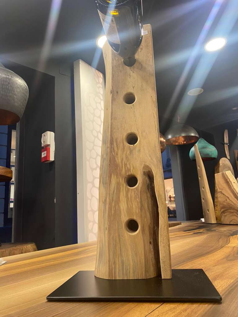 porte bouteilles en palissandre des Indes vertical – Mazawood