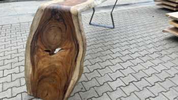 Vue du bureau en suar sculpté