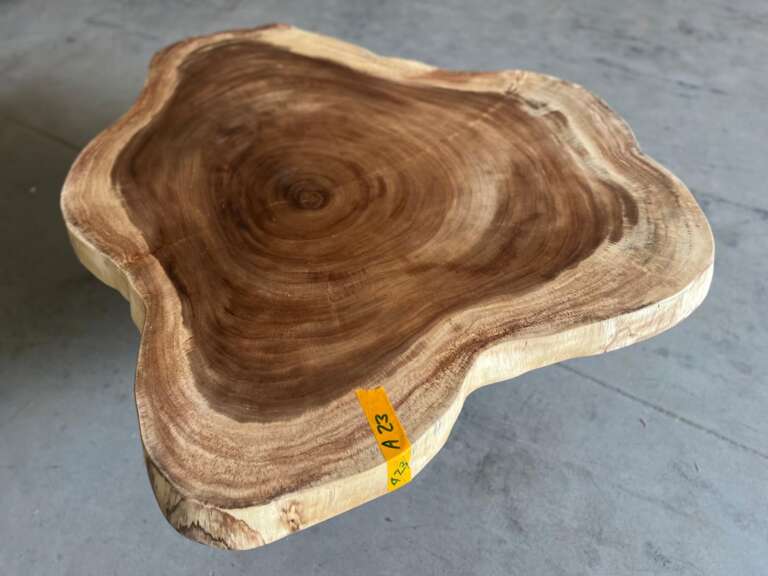 Table basse A23 design naturel en bois suar Mazawood