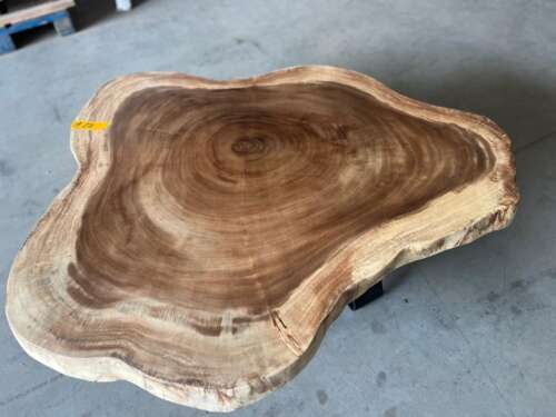 Table basse suar A23 plateau doux cernes naturels Mazawood