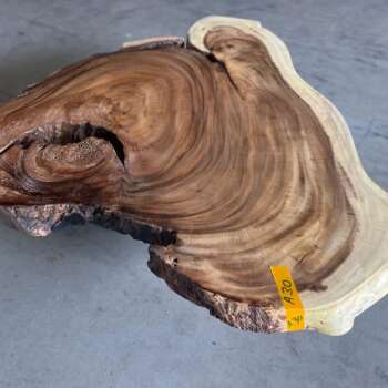 Table basse A30 en suar massif avec contours bruts Mazawood