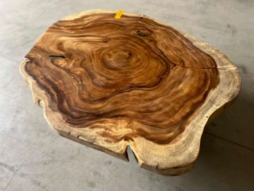 Table basse suar A10 forme naturelle veinage spectaculaire Mazawood