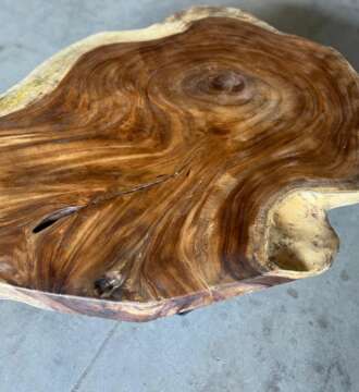 Table basse suar A13 veinage naturel dynamique Mazawood