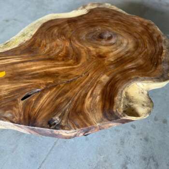 Table basse suar A13 veinage naturel dynamique Mazawood