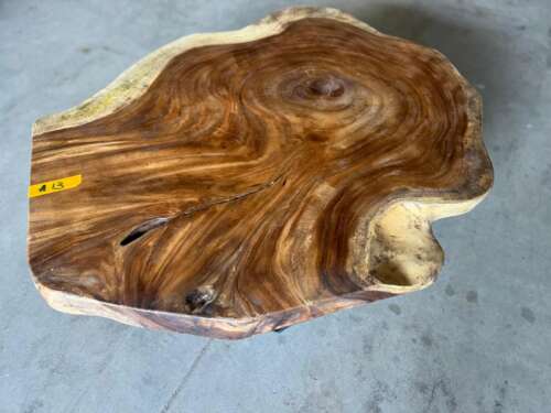 Table basse suar A13 veinage naturel dynamique Mazawood