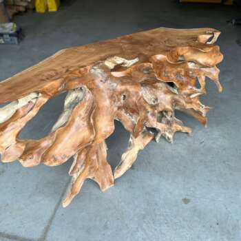 Console design teck massif Mazawood
