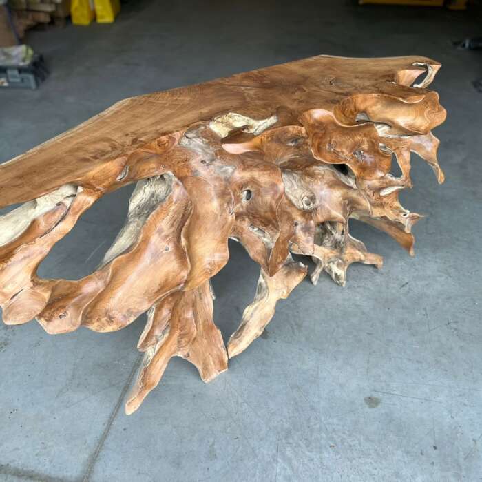 Console design teck massif Mazawood