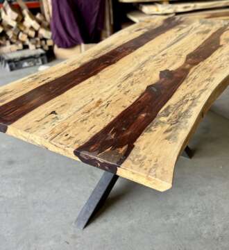 Plateau en palissandre des Indes T17 – table haut de gamme 225 cm