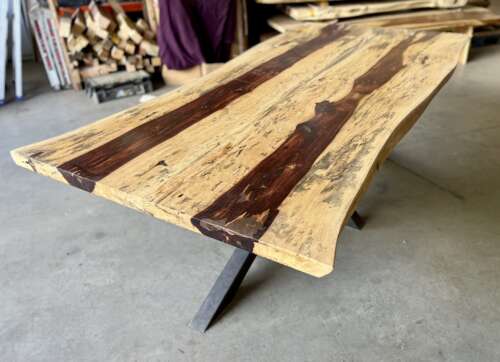 Plateau en palissandre des Indes T17 – table haut de gamme 225 cm