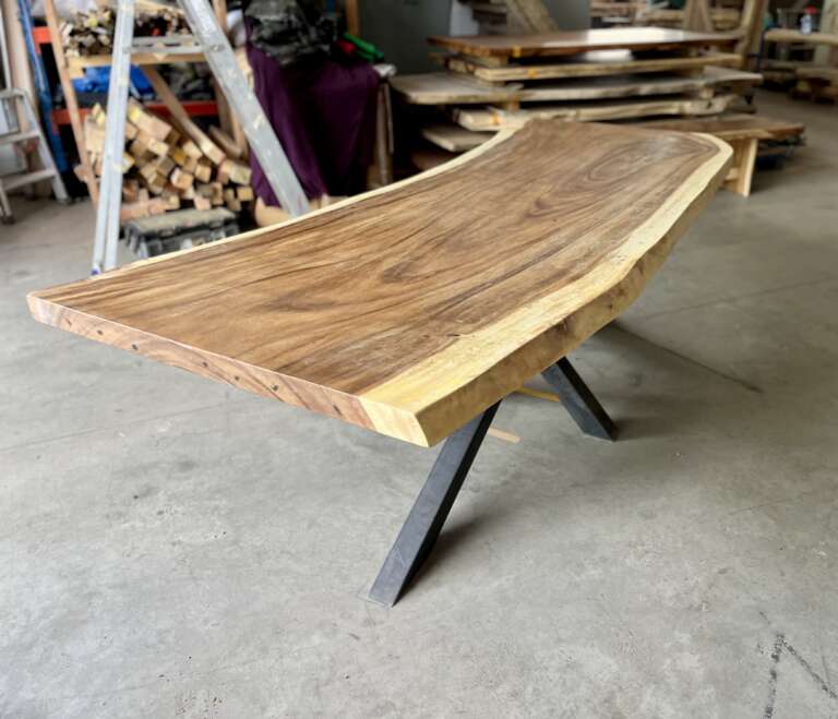 Plateau bois exotique suar finition mate satinée T14