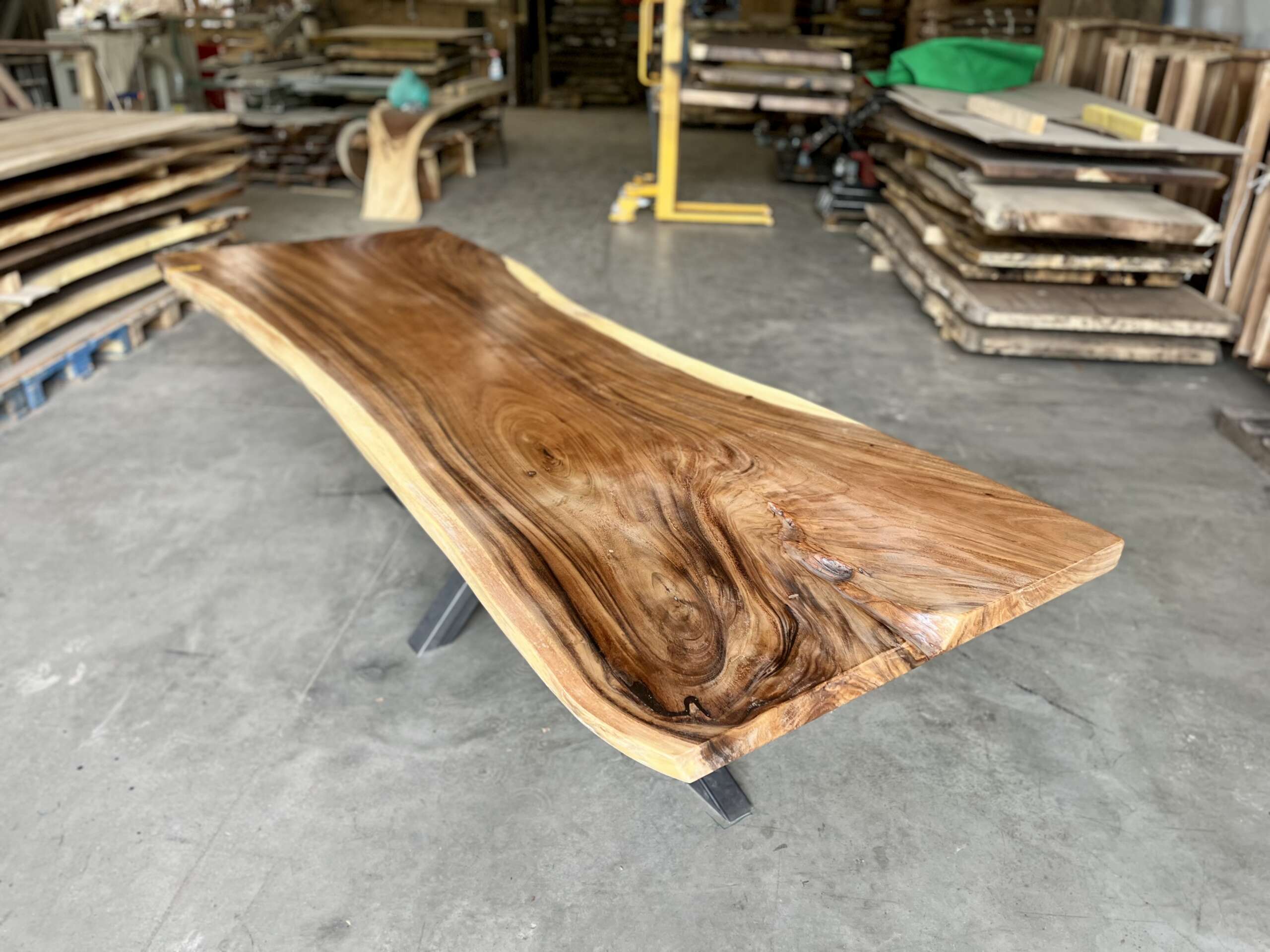 Plateau bois exotique suar T5 design haut de gamme