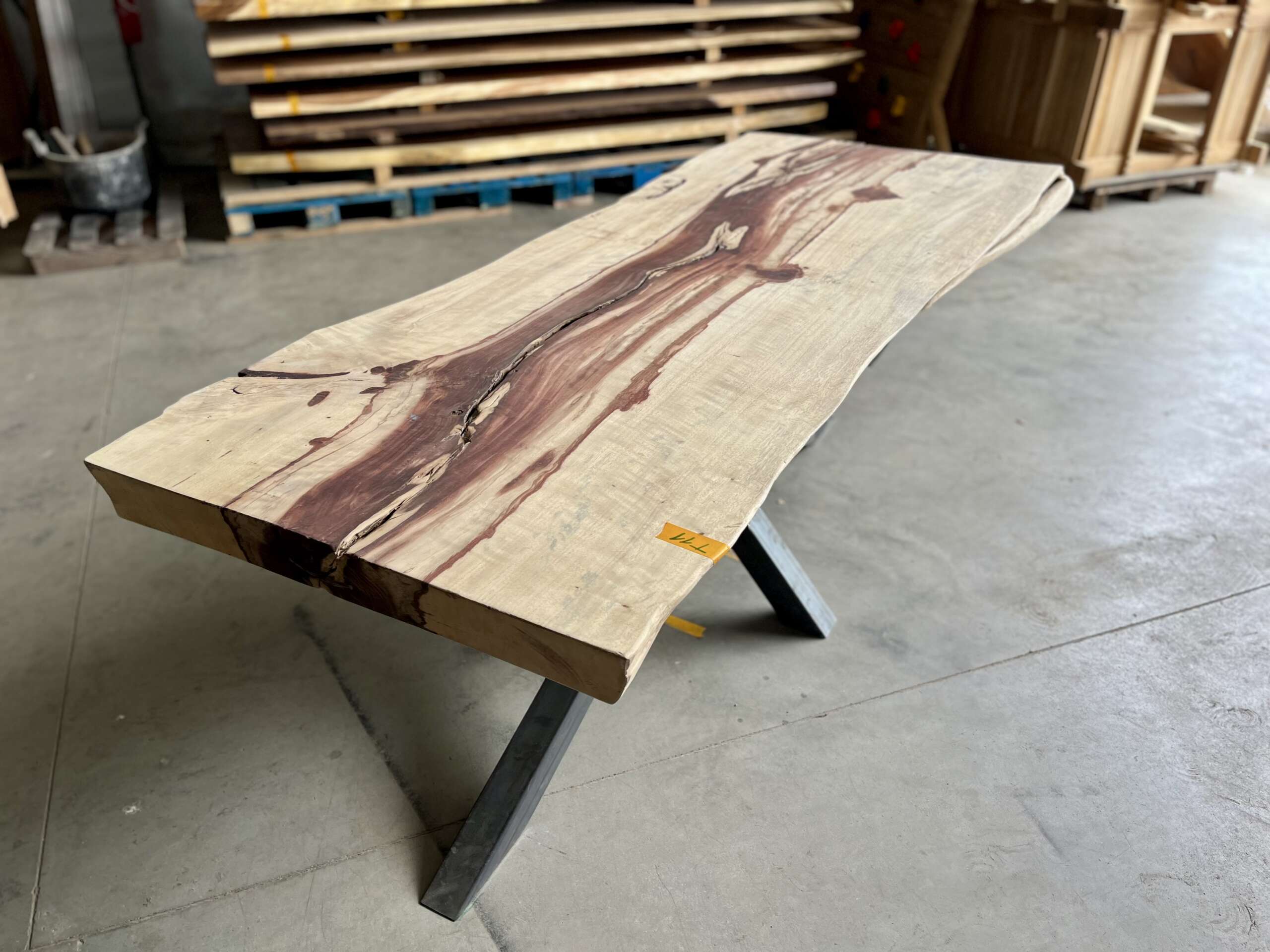 Plateau en palissandre des Indes massif T11 214 cm haut de gamme