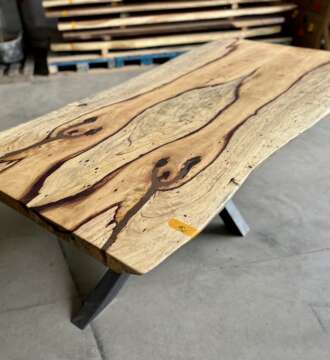 Plateau en palissandre massif T9 pour table sur mesure haut de gamme