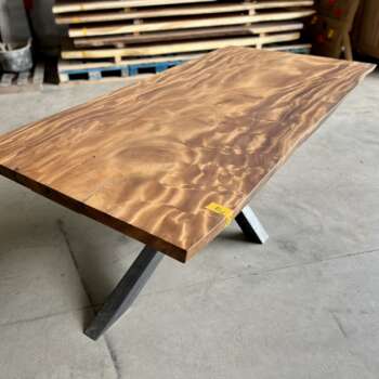 Plateau en suar massif T13 pour table design 198 cm