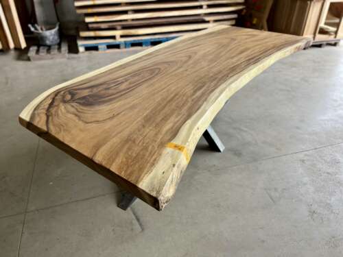 Plateau en suar massif T14 250 cm pour table sur mesure