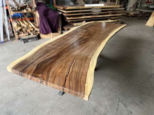 Plateau en suar massif T6 300 cm design haut de gamme