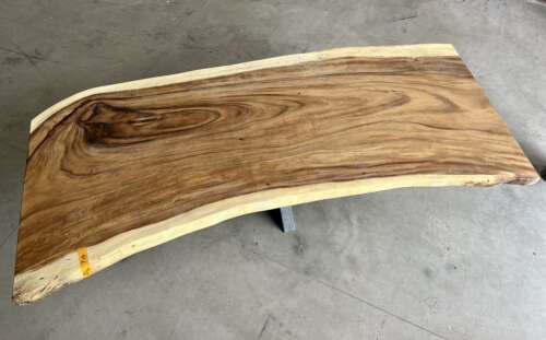 Table de réunion contemporaine en bois suar massif T14