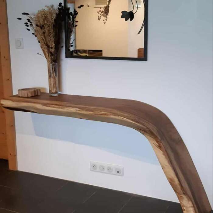 Console en bois massif sur mesure