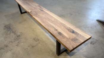 Banc en noyer massif