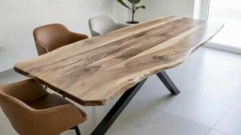 Table à manger en noyer massif T18