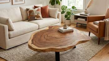 table basse en suar massif 135 cm