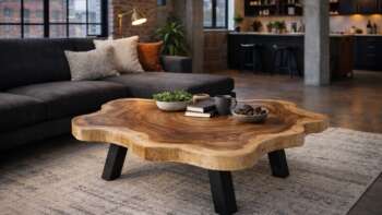 table basse en suar massif 145 cm