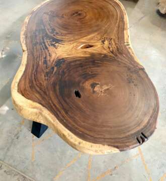 table basse en suar massif