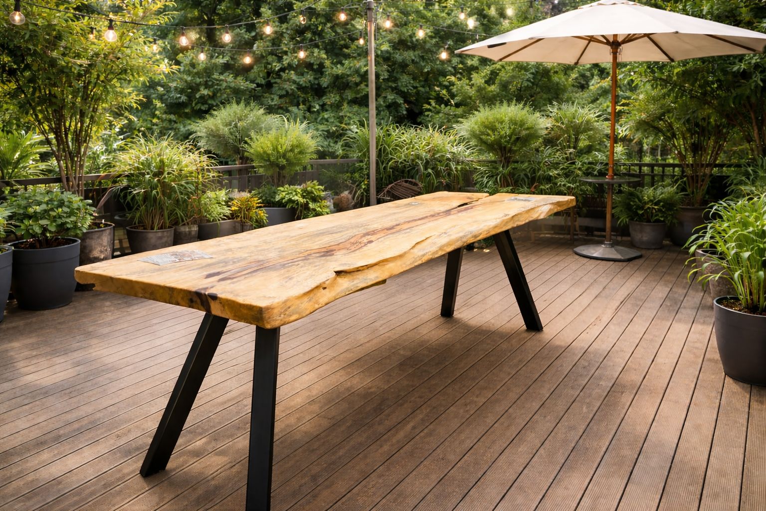 table mange debout en palissandre des indes