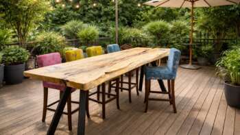 table mange debout en palissandre des indes