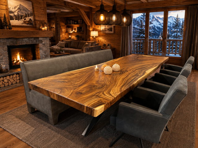 table à manger en suar massif
