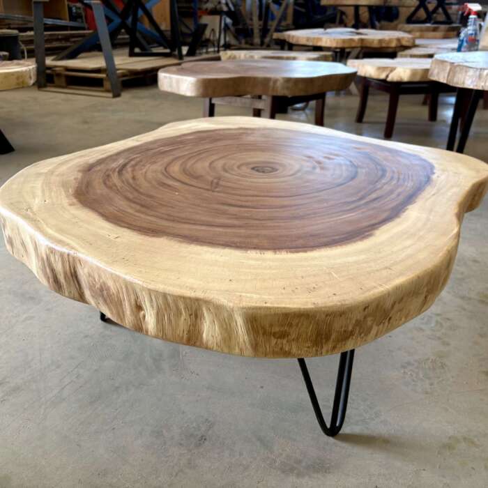 table basse en suar massif