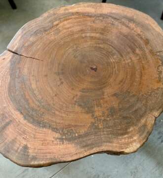 table basse en manguier massif